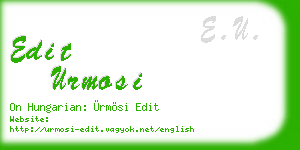 edit urmosi business card