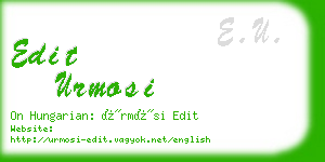 edit urmosi business card